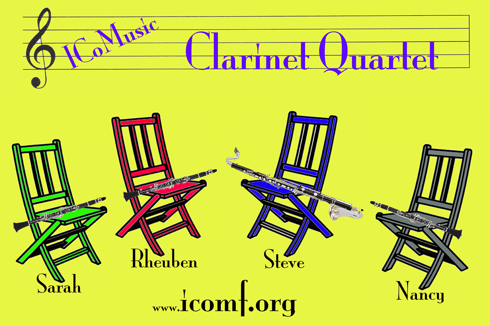 ICoMusic Clarinet Quartet Banner