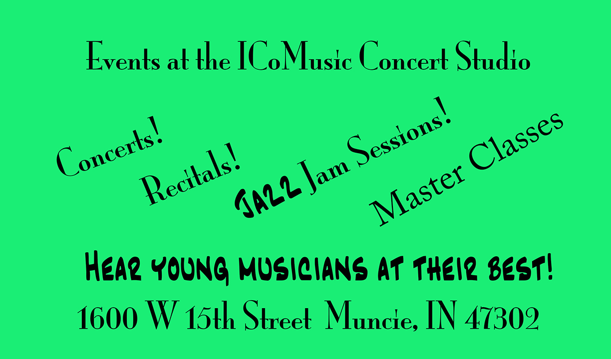 Events at the ICoMusic Foundation Concerty Studio