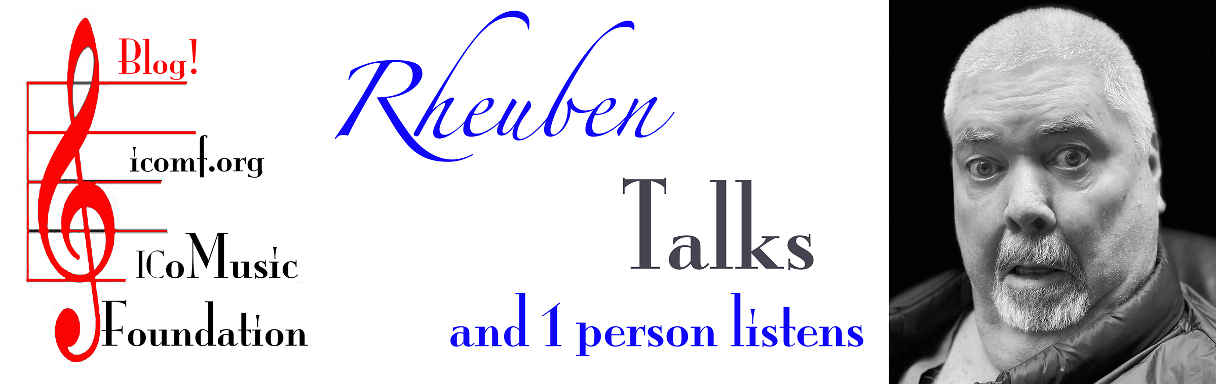 Rheuben Talks and 1 person listens