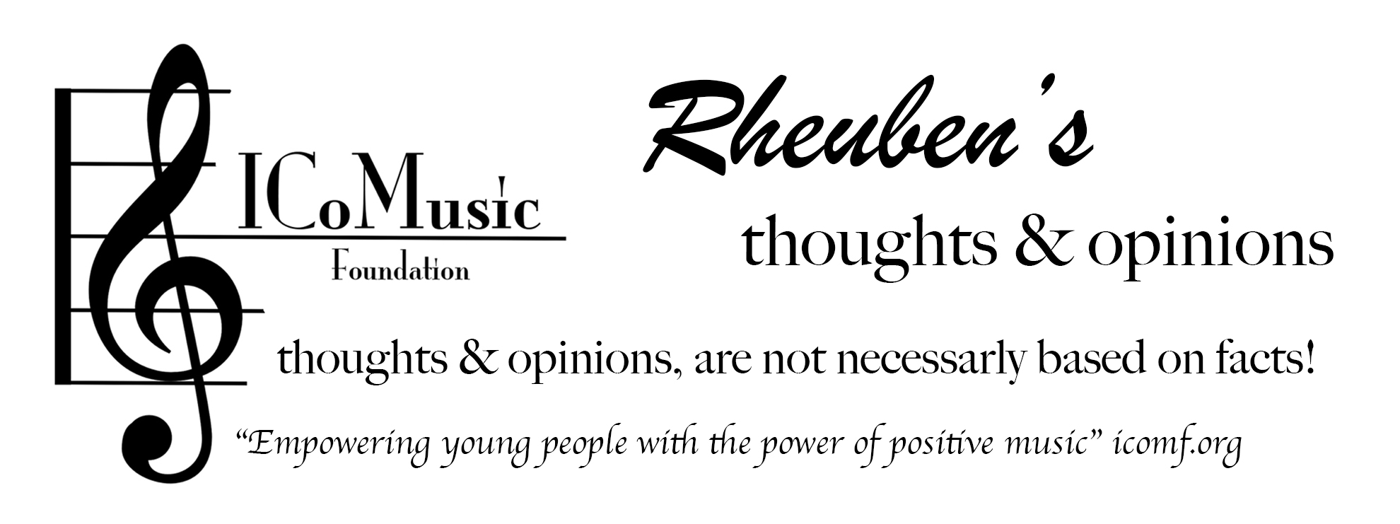 Rheuben's thoughts & opinions Blog Banner