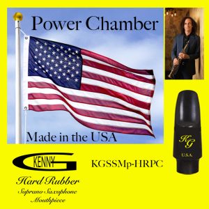Kenny G Hard Rubber Power Chamber Soprano Saxophone Mouthpiece