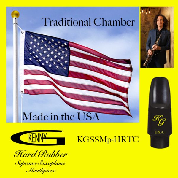 Kenny G Traditional Chamber Hard Rubber Soprano saxophone mouthpiece made in the USA